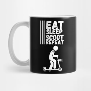 Eat Sleep Scoot Repeat Mug